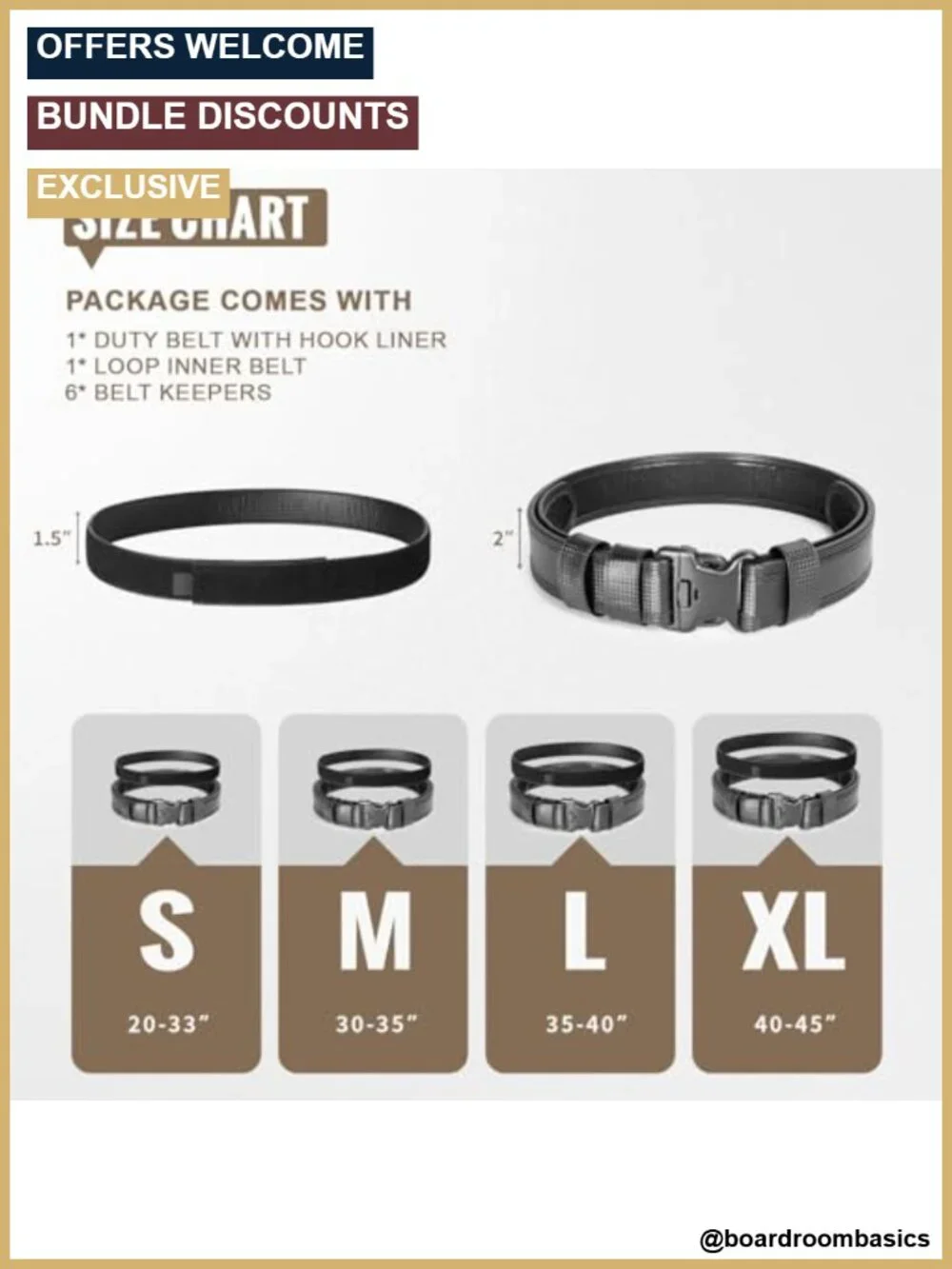 Premium Leather Duty Belt 2